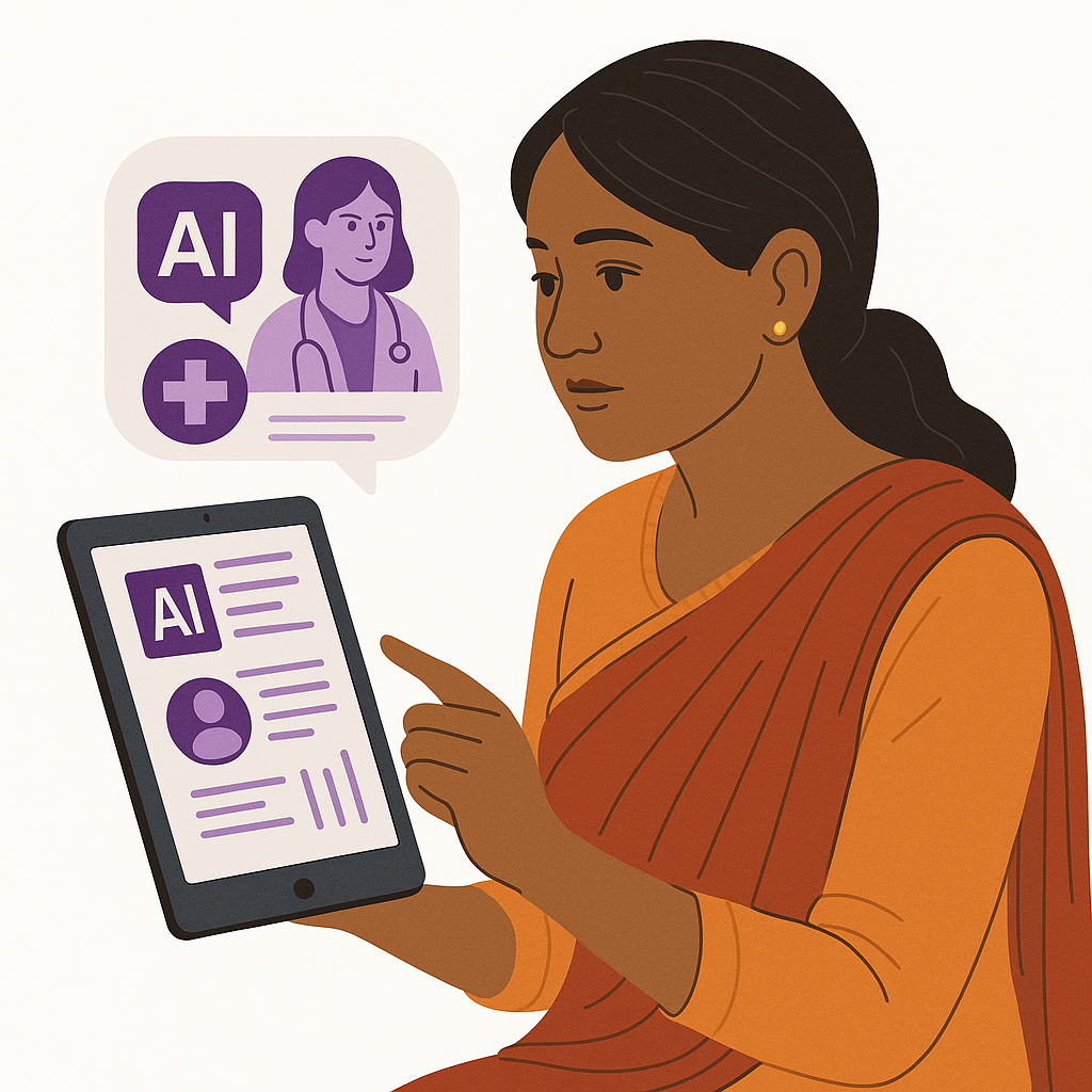 Women's health app interface